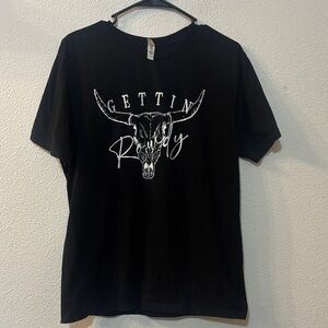 Circle Clothing Gettin Rowdy Black Graphic Tee